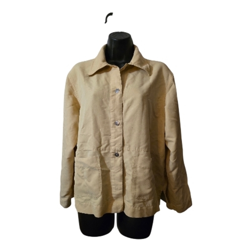 Classic Women's Tan Button Down Shirt